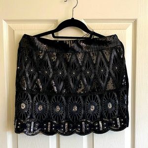 Romeo and Juliet couture black mini skirt